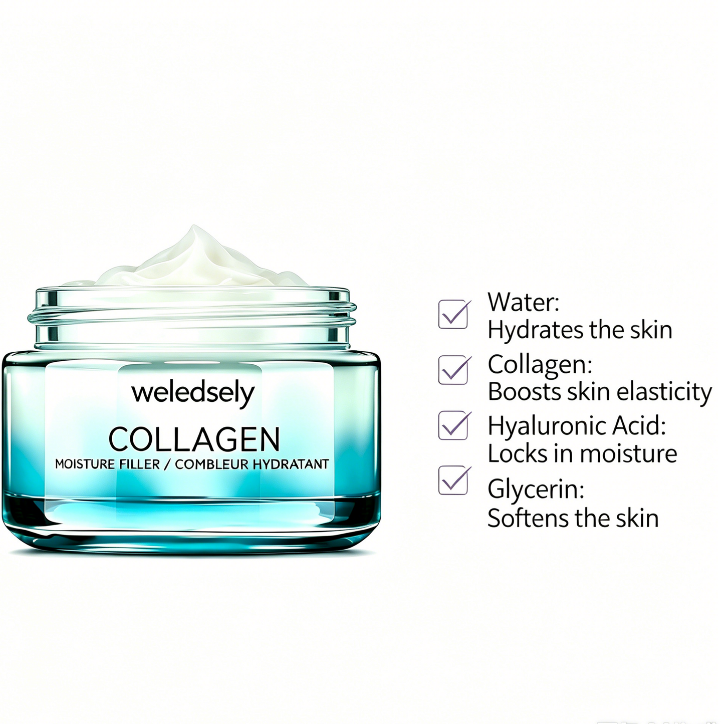 Collagen Moisture Filler Face Cream | Hydrating Anti-Aging Moisturizer for Dry Skin